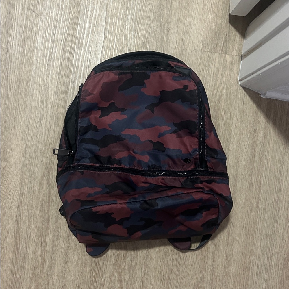 lululemon athletica Camouflage Backpack - Red and Black